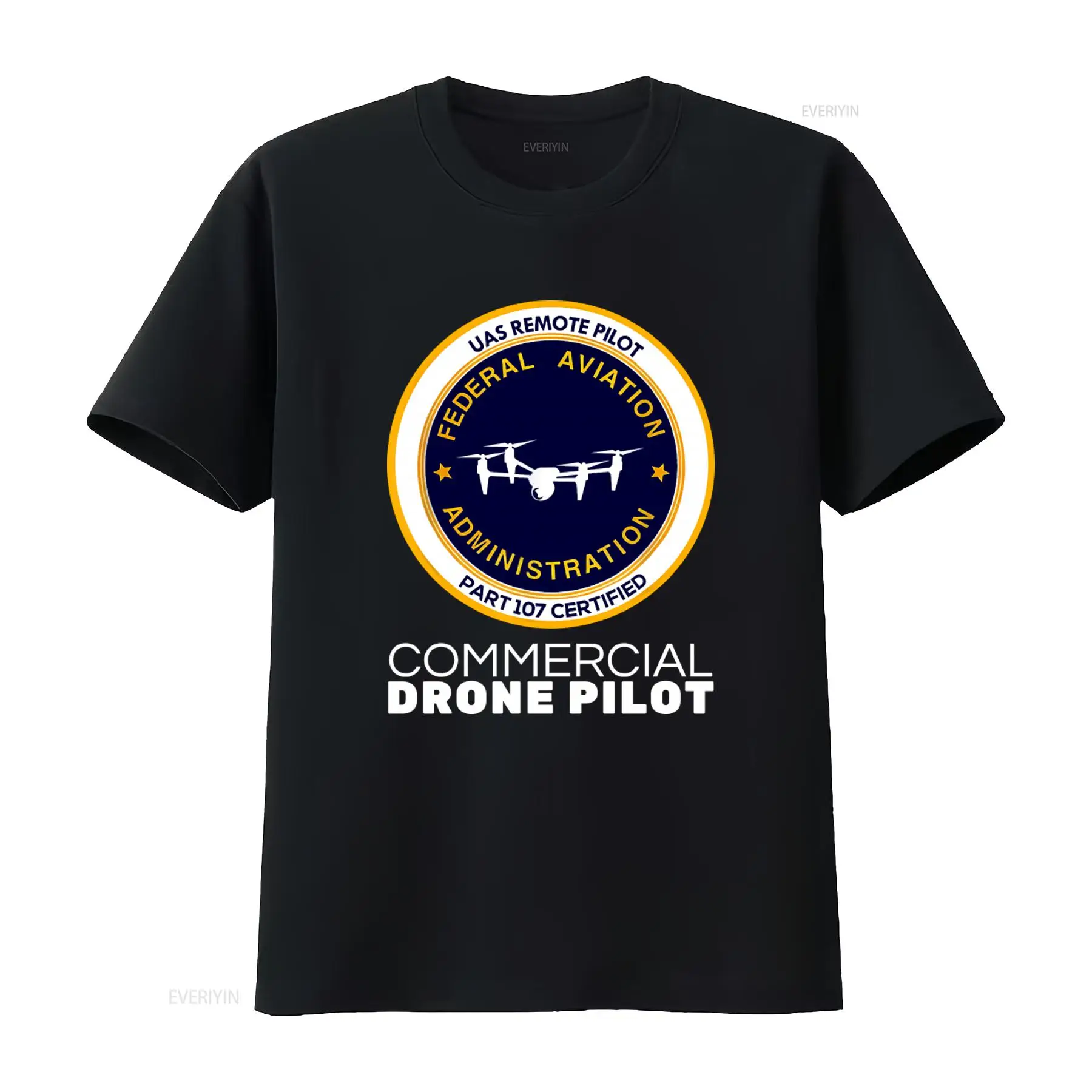 Commercial Shirt Printing - Футболка Uas Remote Pilot Part 107