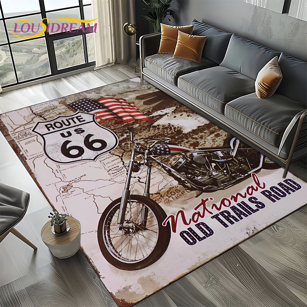 Commercial Road Printing - Route 66, ретро, Америка, историческая материнская